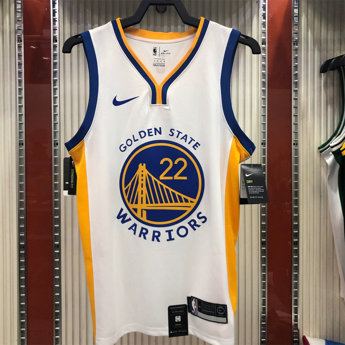 NBA Golden State Warriors v neck White Jersey WIGGINS#22 S-XXL
