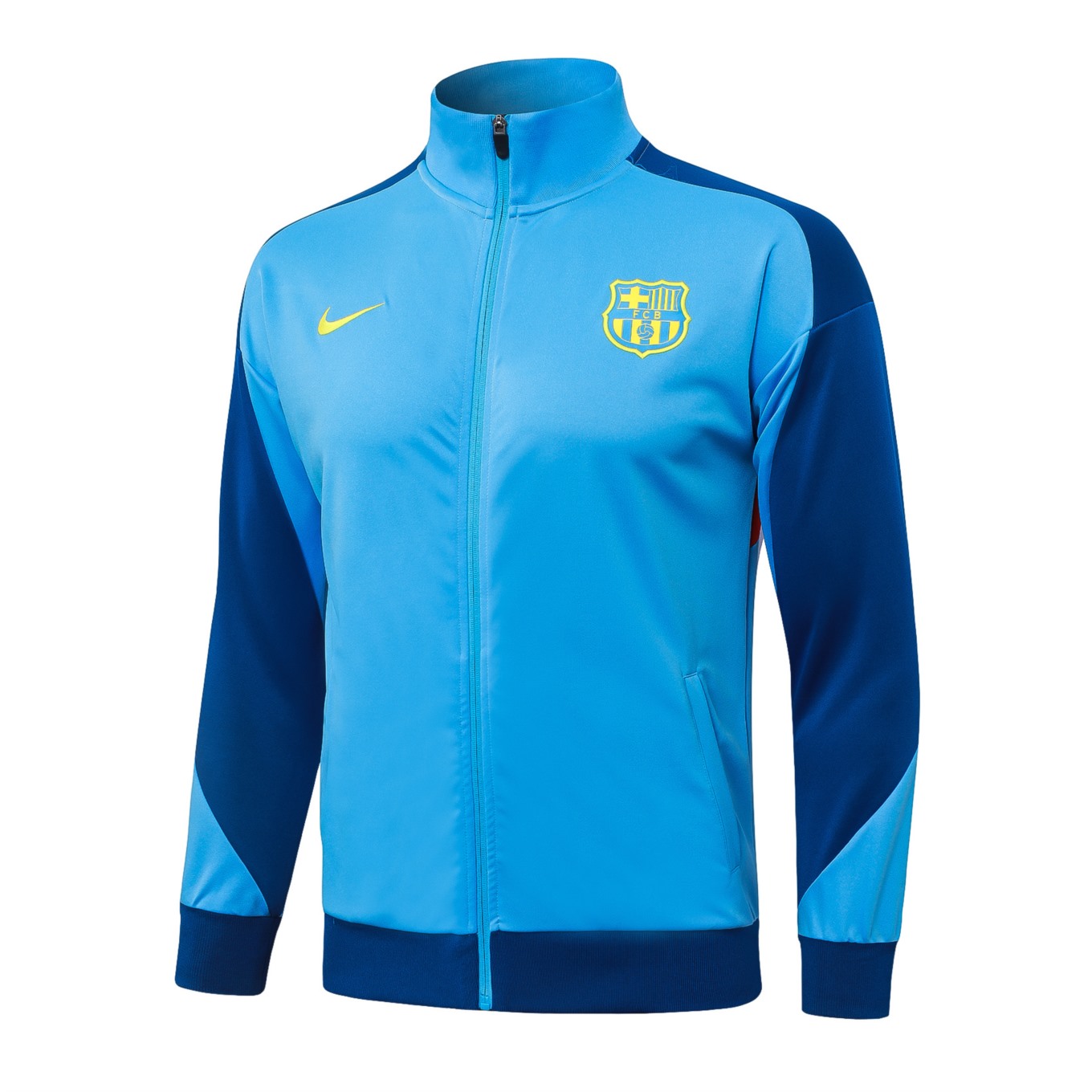 2026 Barcelona Light blue Jacket Training Suit Set