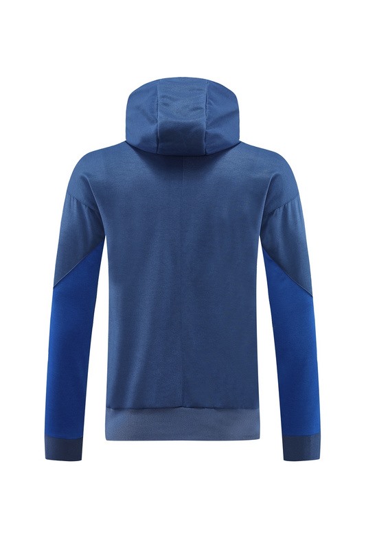 2024 Inter Milan Royal Blue Hoodie Jacket Kit Set Football Team Shirt Sports Fashion