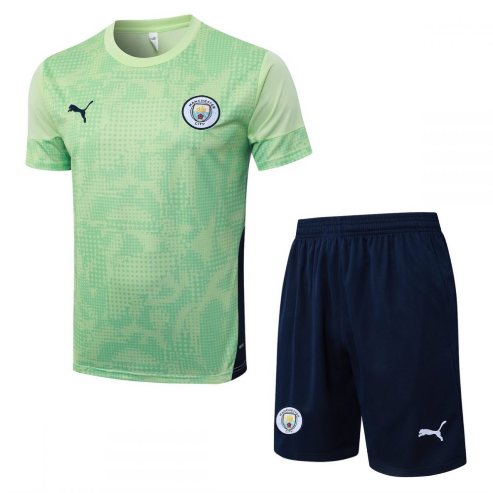 2026 Manchester City Light Green Training Set Shirt andShorts