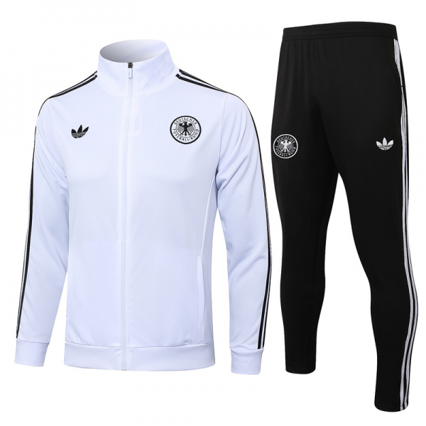 2024/25 Germany White Jacket Training Suit Set Football Team Shirt Sports Fashion