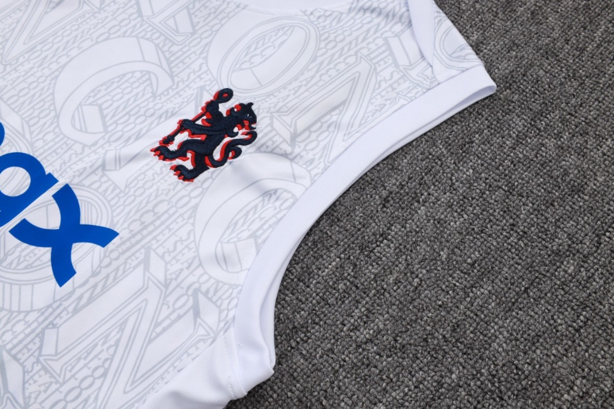 2026 Chelsea White Training Set Shirt and Shorts