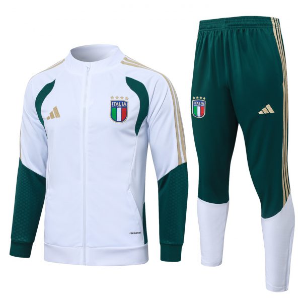 2026 Italy White Jacket Training Suit Set