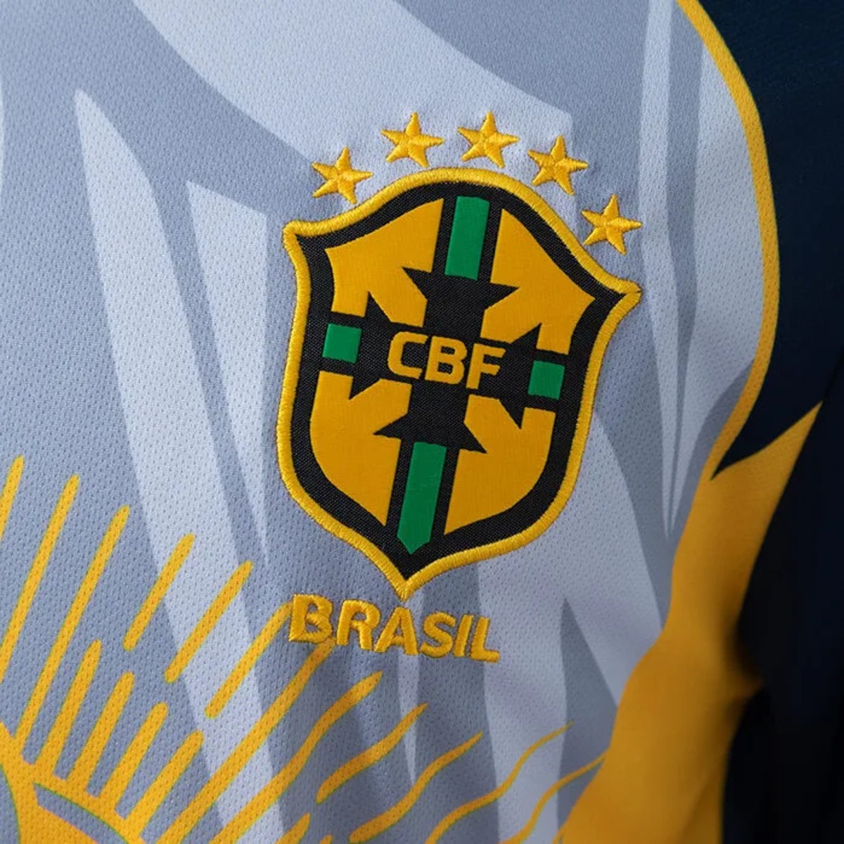 2026 Brazil Jesus Gray & Yellow Edition Jersey Fan version