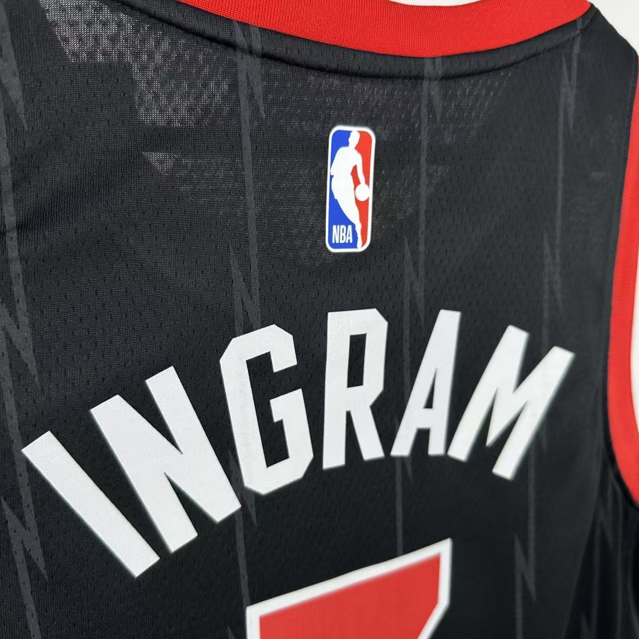 NBA Toronto Raptors V-Neck Black jersey INGRAM#3