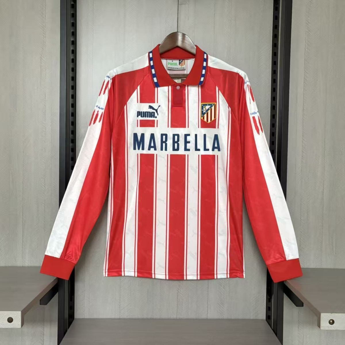 Retro Atletico Madrid 1994/95 home jersey Fan Version