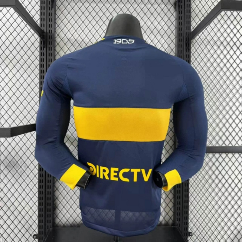 2025/26 Boca Juniors Home Long Sleeve Jersey Player Version