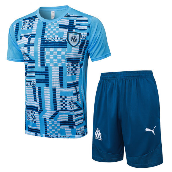24/25 Marseilles Light blue Training Set Shirt and Shorts