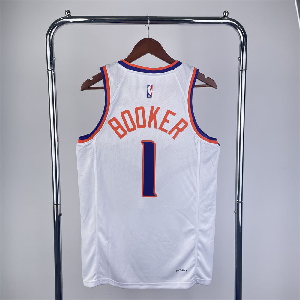 NBA Phoenix Suns BOOKER#1 2022/23 White Association Edition Swingman Jersey S-XXL