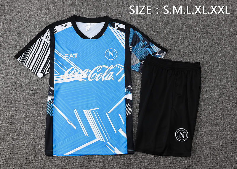 24/25 Naples Take blue Training Set Shirt and Shorts
