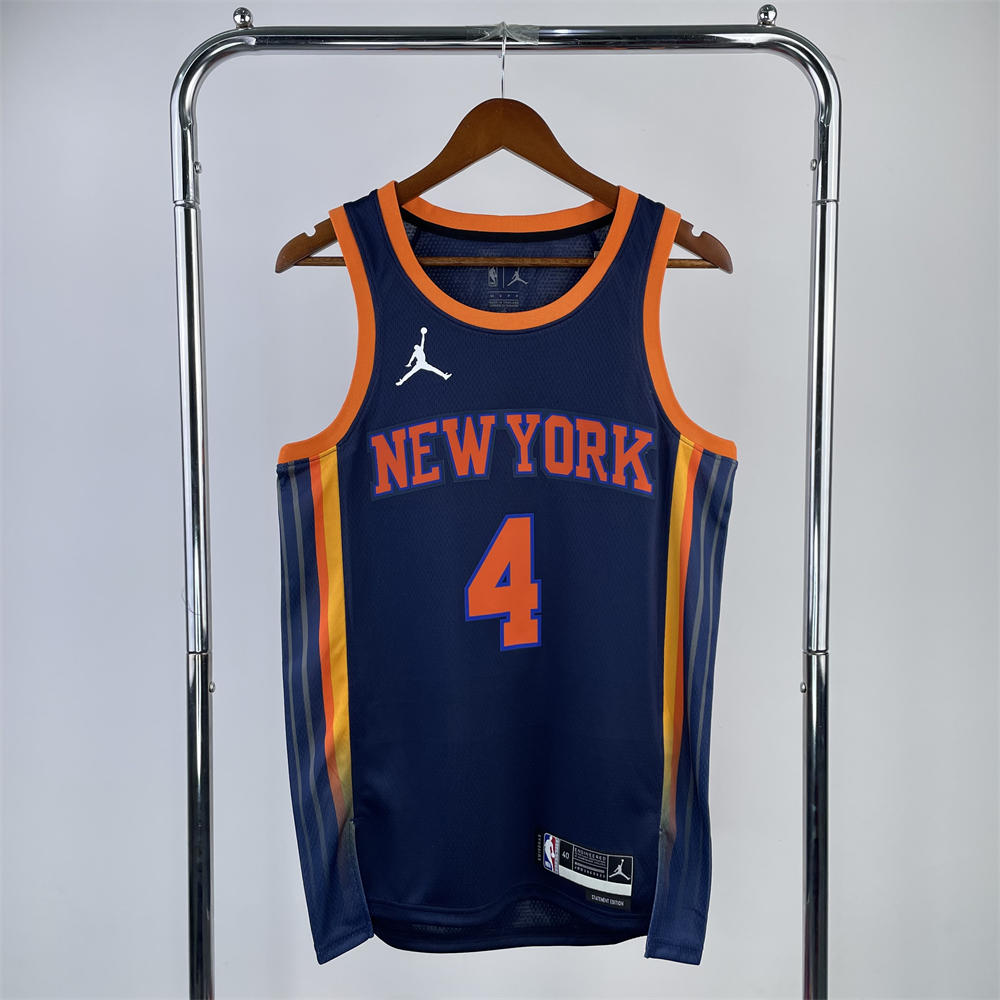 NBA New York Knicks V-Neck JORDAN Edition Black jersey ROSE#4 S-XXL