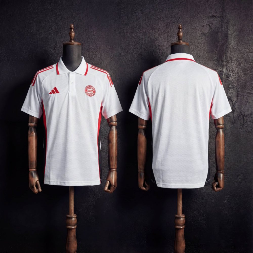 2025/26 Bayern Munich Training White Polo Fan version