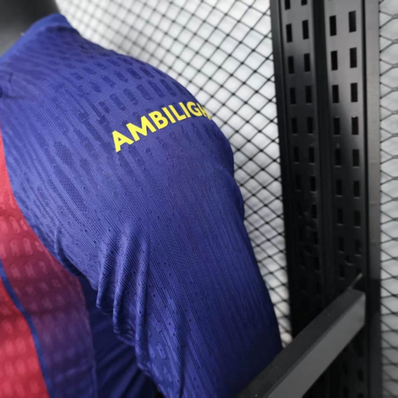 2025/26 Barcelona Home Long Sleeve Jersey Player Version