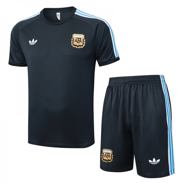 2025/26 Argentina Dark grey Training Set Shirt and Shorts