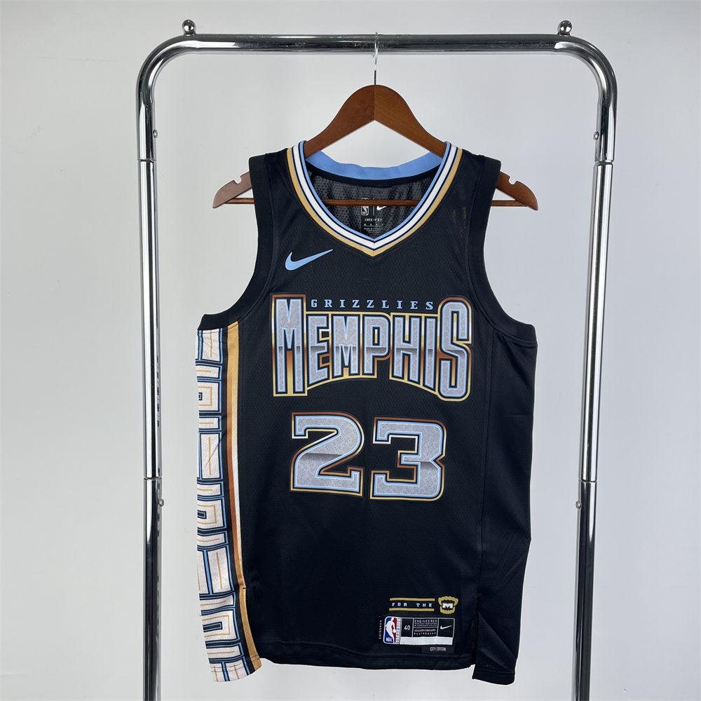 NBA Memphis Grizzies V-Neck Black Jersey ROSE#23 S-XXL