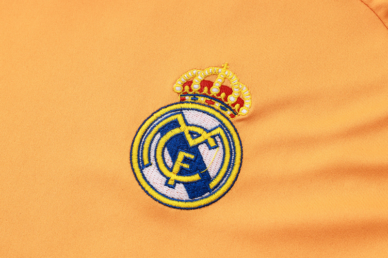 24/25 Real Madrid Orange Black Training Set Shirt and Shorts