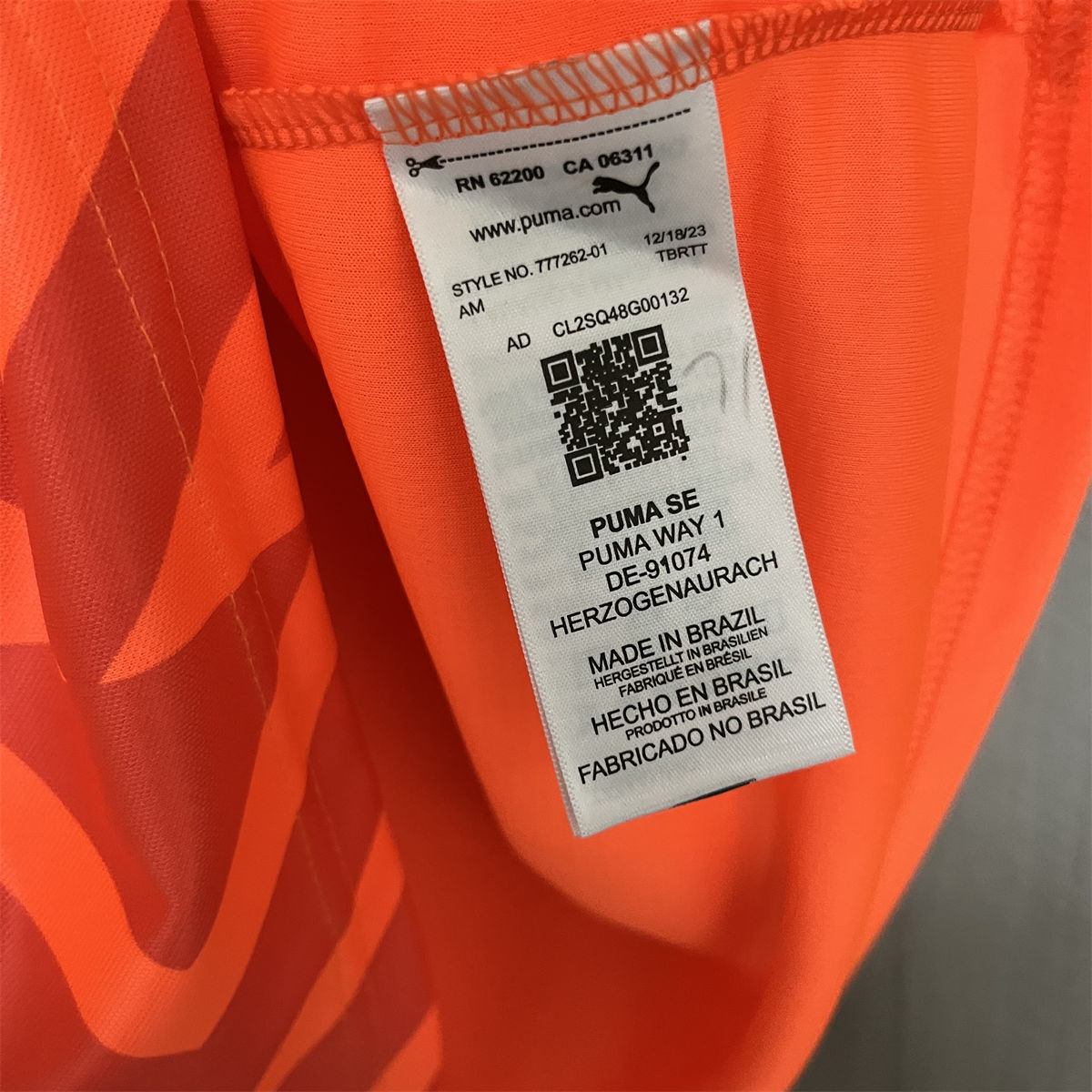 2024/25 Palmeiras Goalkeeper Orange jersey Fan Version