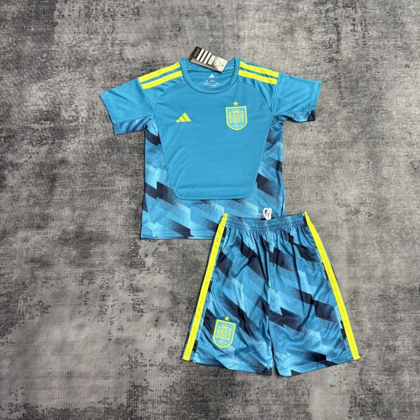 Spain 2026 World Cup Goalkeeper jersey Kid Kits 16-28