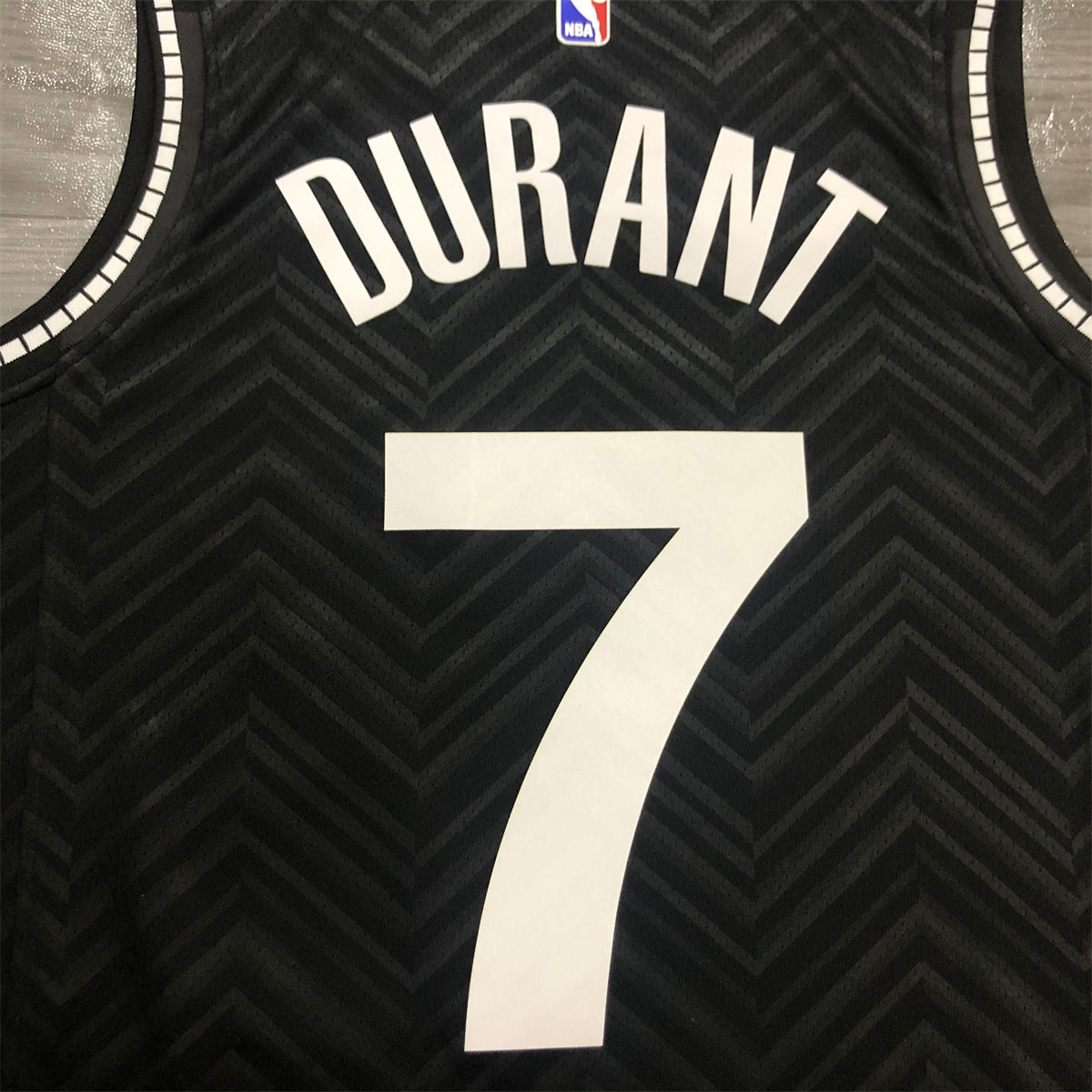 NBA Brooklyn Nets V-Neck Black Jersey DURANT#7 S-XXL