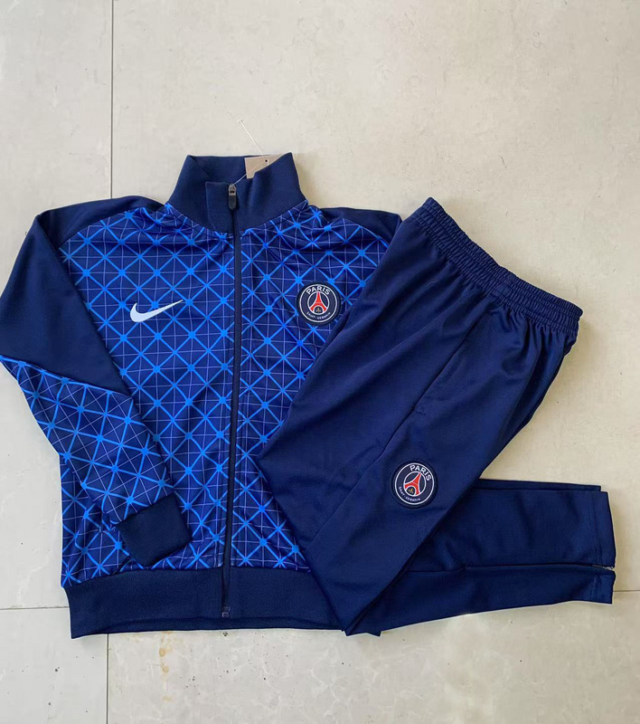 2024/25 Paris Royal blue Jacket Training Suit Set Football Team Shirt Sports Fashion