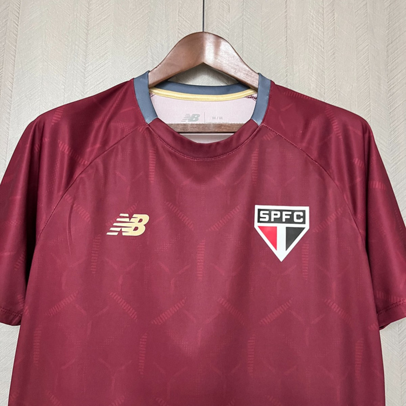 2025/26 Sao Paulo Training Jersey Red jersey Fan Version