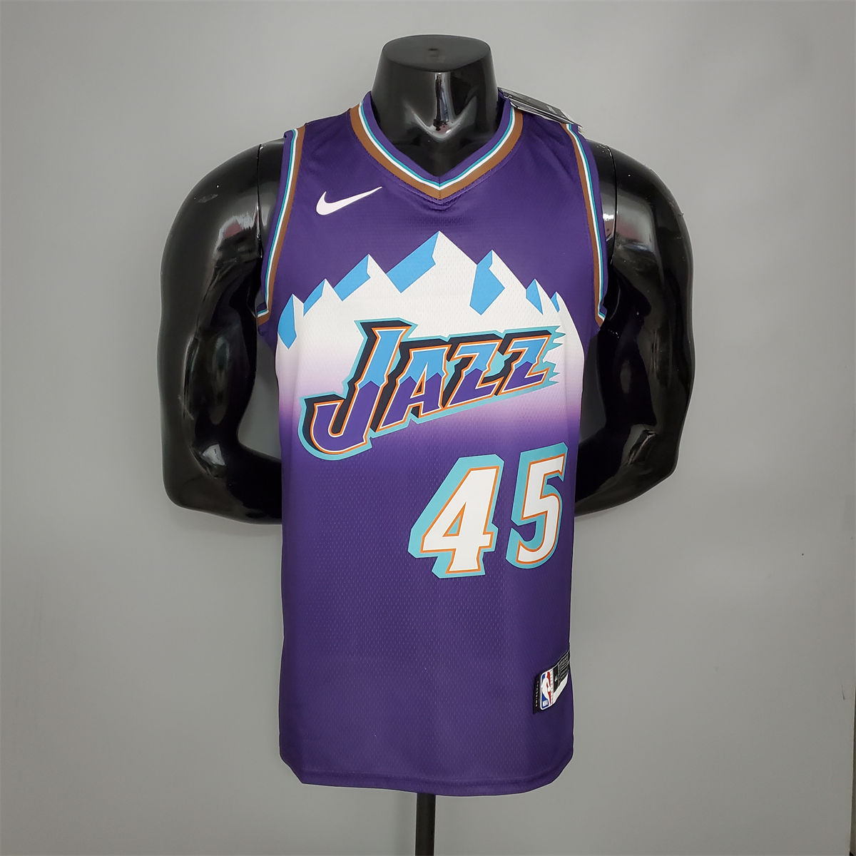 NBA Utah Jazz V-Neck Purple Jersey MITCHELL#45 S-XXL