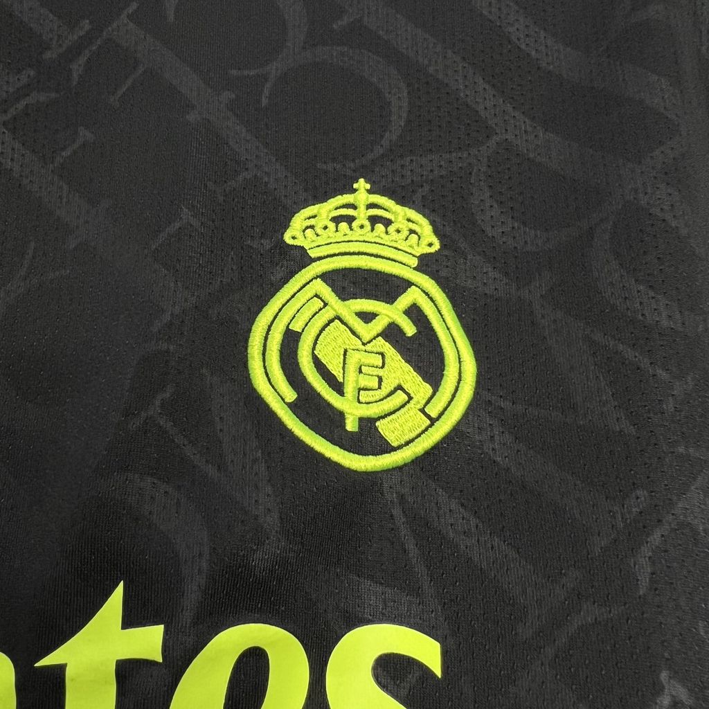 24/25 Real Madrid X BLACK AND NEON UNIQUE Jersey Fan Version