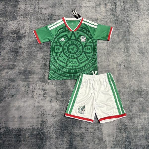 Mexico 2026 World Cup Home jersey Kid Kits Size 16-28