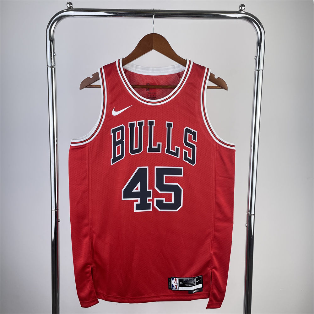 NBA Chicago Bulls JORDAN#45 2022/23 Red Icon Edition Swingman Jersey S-XXL
