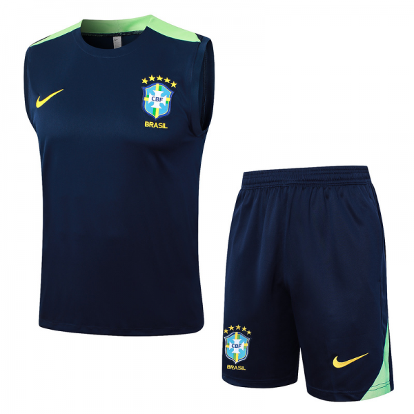 24/25 Brazil Blue Training Set Shirt and Shorts