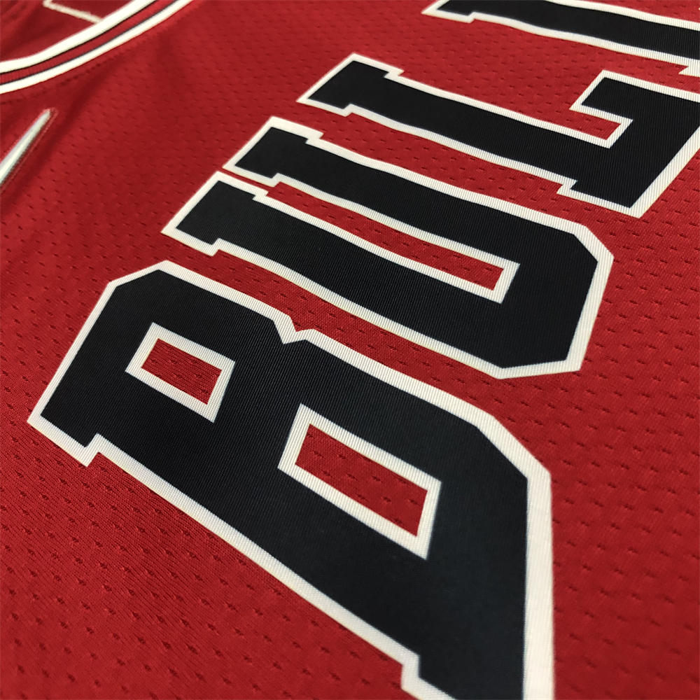 NBA Chicago Bulls Round Neck Red 75th anniversaryJersey JORDAN#45 S-XXL