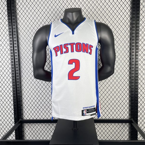 NBA Detroit Pistons 2024 CUNNINGHAM#2 Swingman White Jersey S-XXL