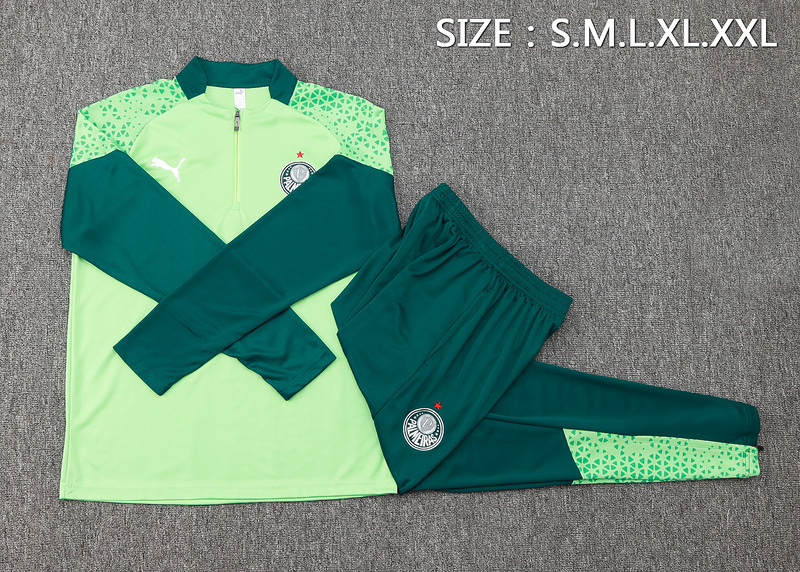 24/25 Palmeiras Green Long-sleeved half-pull training kit Football team kit