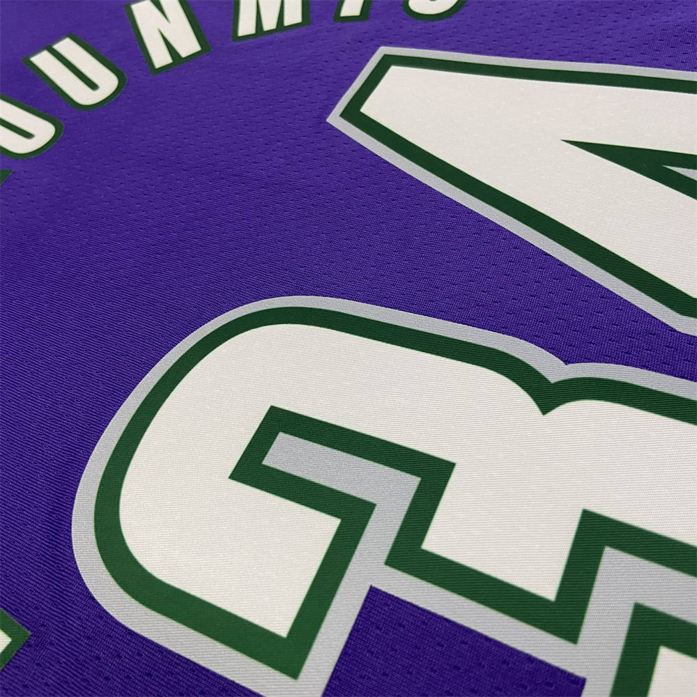 NBA Milwaukee Bucks V-Neck Purple jersey ANTETOKOUNMPO#34 S-XXL