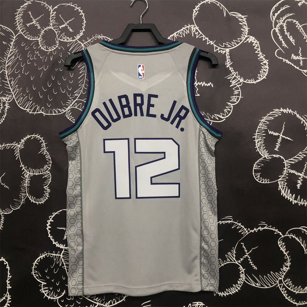 NBA Charlotte Hornets V-Neck Grey Jersey S-XXL