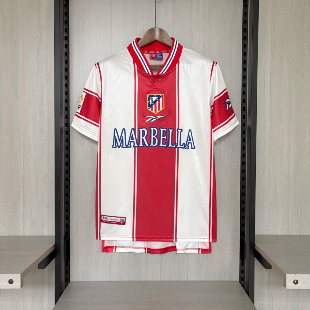 Retro Atletico Madrid 99/00 Home Jersey Fan Version