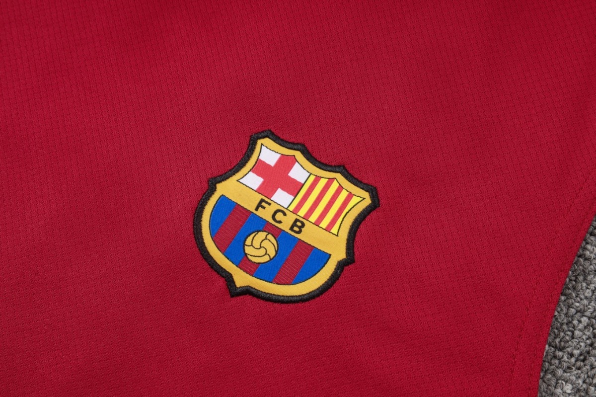 2026 Barcelona Maroon Training Set Shirt and Shorts