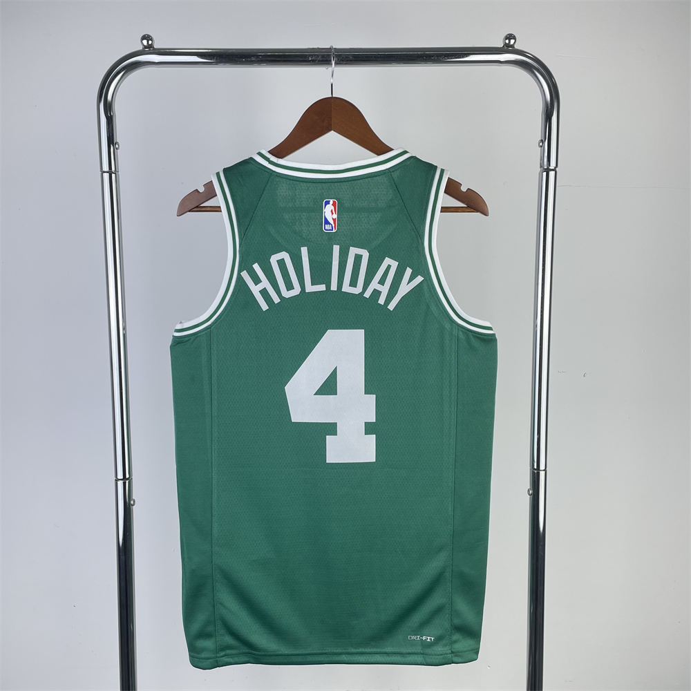 NBA Boston Celtics Jayson HOLIDAY#4 2022/23 Kelly Green Icon Edition Swingman Jersey S-XXL