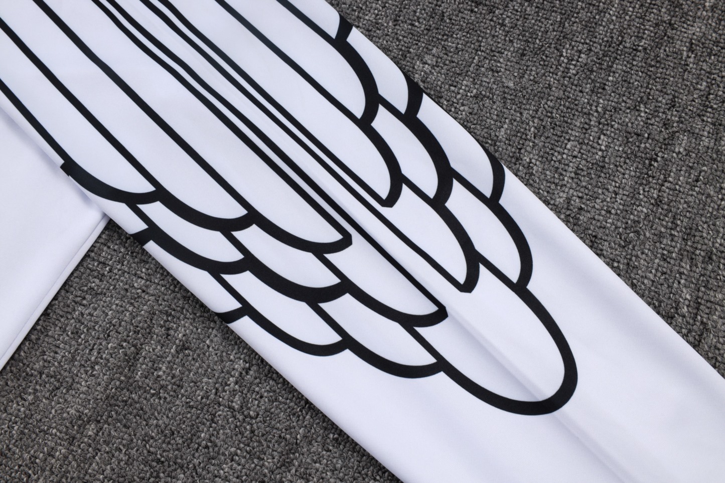 202526 Paris white Long-sleeved half-pull training kit Football team kit