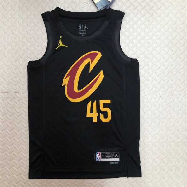 NBA Cleverland Cavaliers Round Neck Black jersey MITCHELL#45 S-XXL