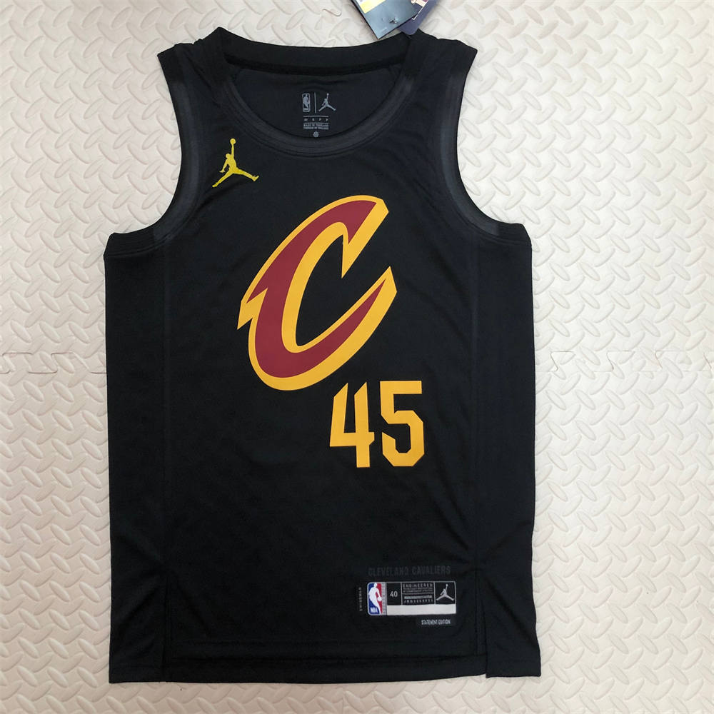 NBA Cleverland Cavaliers Round Neck Black jersey MITCHELL#45 S-XXL