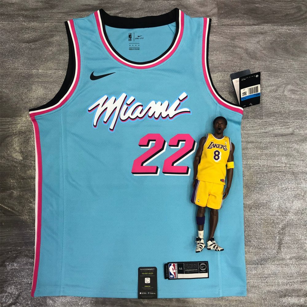 NBA Miami Hearts round neck Light Blue Jersey BUTLER#22 S-XXL