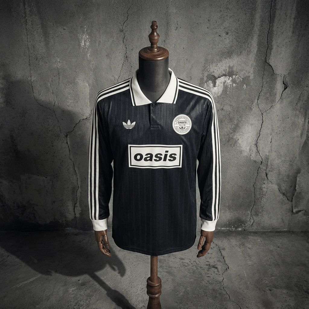 2026 Oasis Black Jersey Long Sleeve Fan version