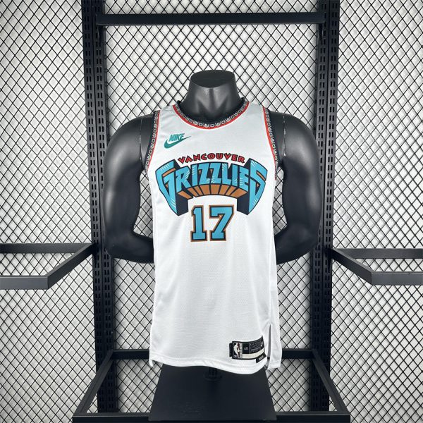 NBA Memphis Grizzies 24/25 Retro White jersey KAWAMURA#17 S-XXL