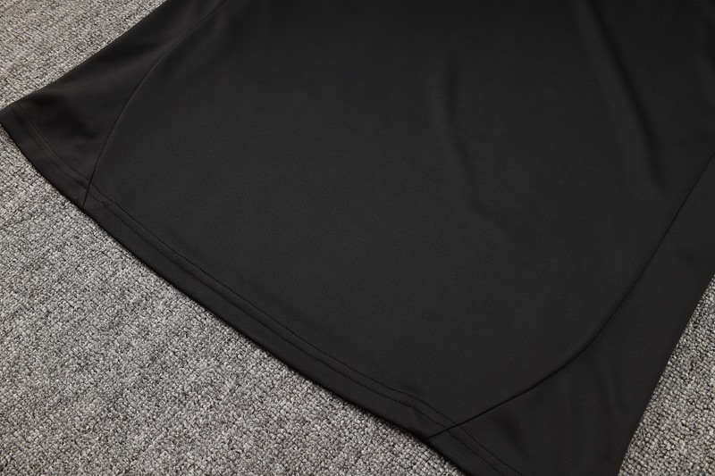 24/25 Germany Black Long-sleeved half-pull training kit Football team kit