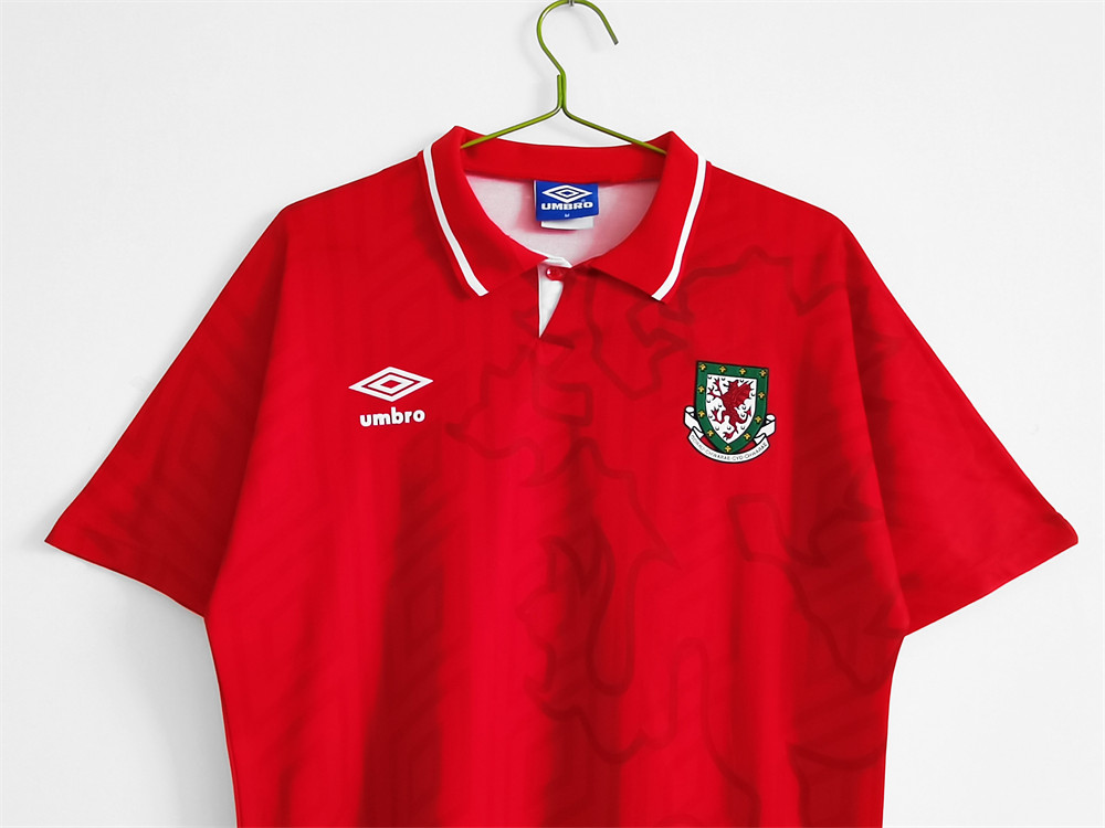 Retro Wales 1992/94 Home jersey Fan Version