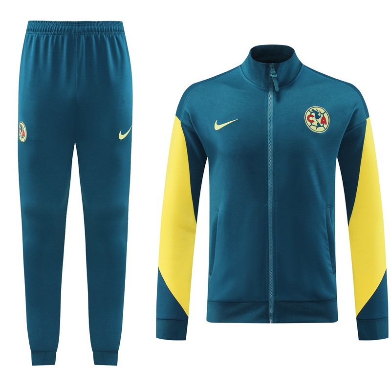 2024 Club Americas light green Jacket Training Suit Set Football Team Shirt Sports Fashion