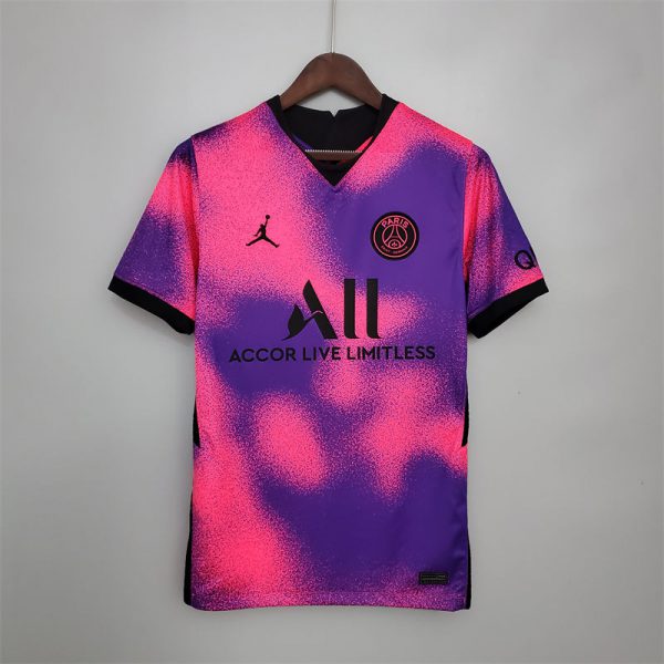 20/21 Jordan PSG fourth Away Purple Jersey Fan Version