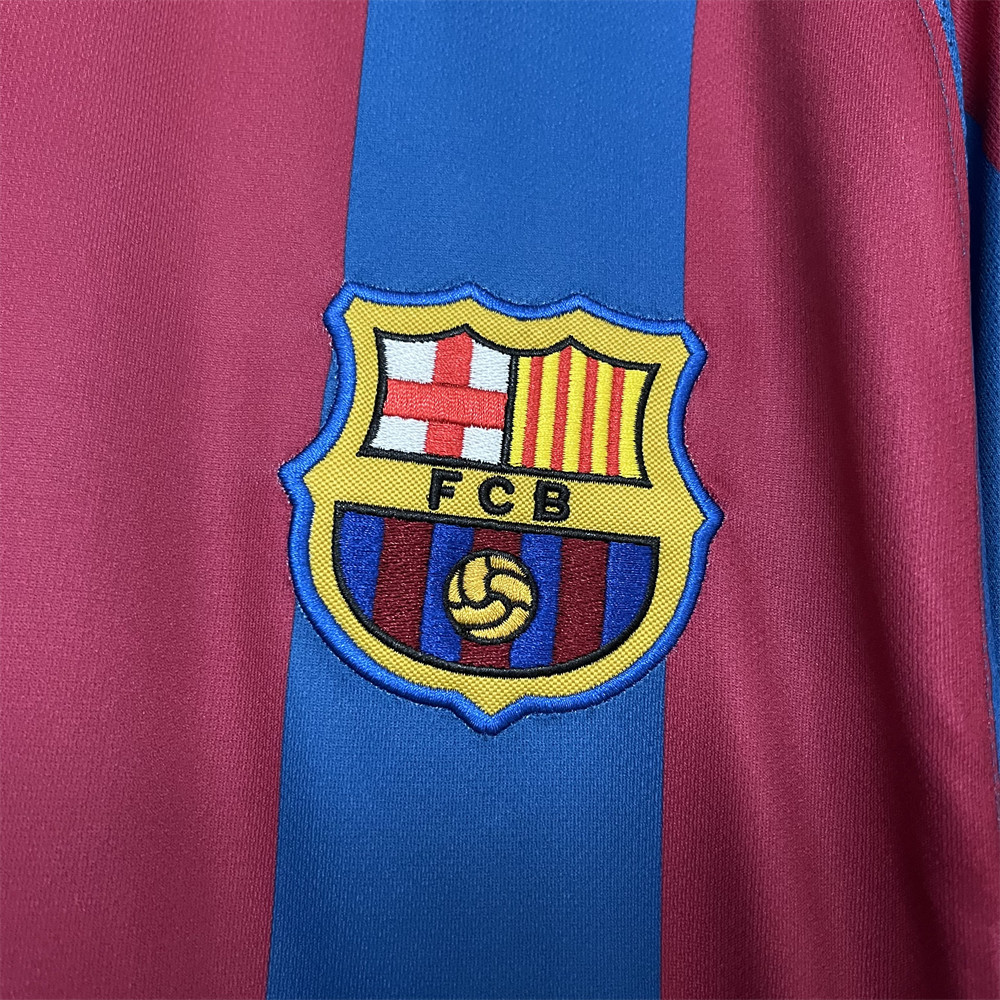 Retro Barcelona 2006 UEFA Champions League Home jersey Fan Version