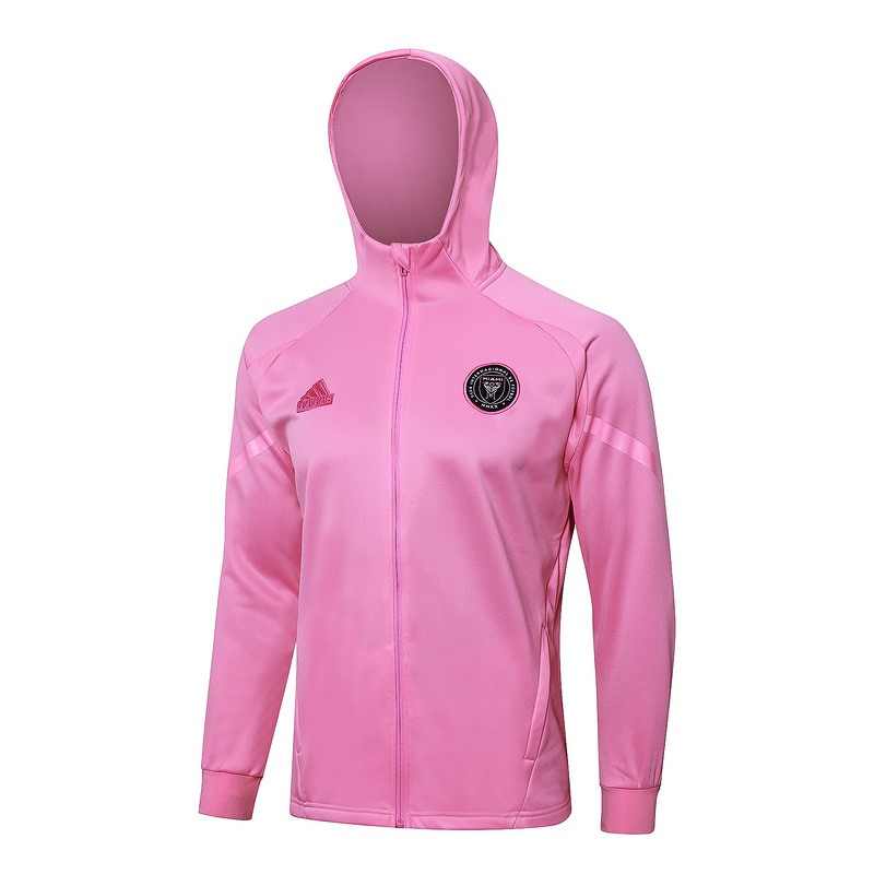 2024 Inter Miami Fc Pink Hoodie Jacket Kit Set Football Team Shirt Sports Fashion